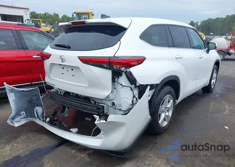 2022 Toyota Highlander L z USA, uszkodzony, nr VIN 5TDCZRAH1NS105744